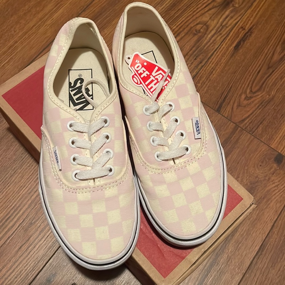 Authentic Checker Vans